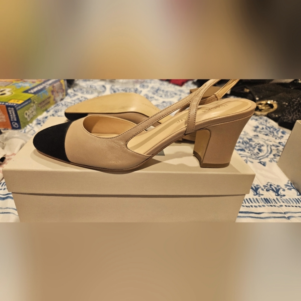 Black and cream Ivanka Trump shoes